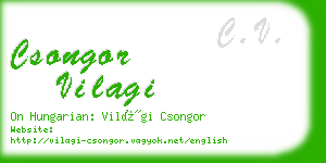 csongor vilagi business card